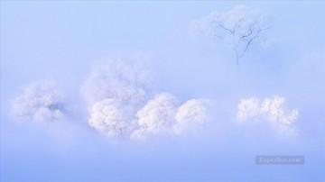 リアルな写真から Painting - リアルな写真10の冬の風景